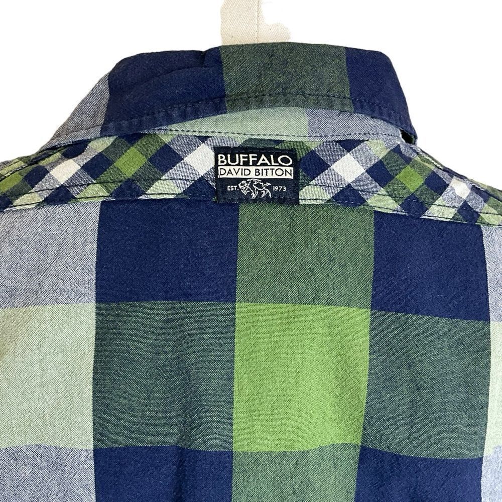 Buffalo David Bitton Woman's Long Sleeve Snap Front Fitted Plaid Shirt Size L - Picture 9 of 14